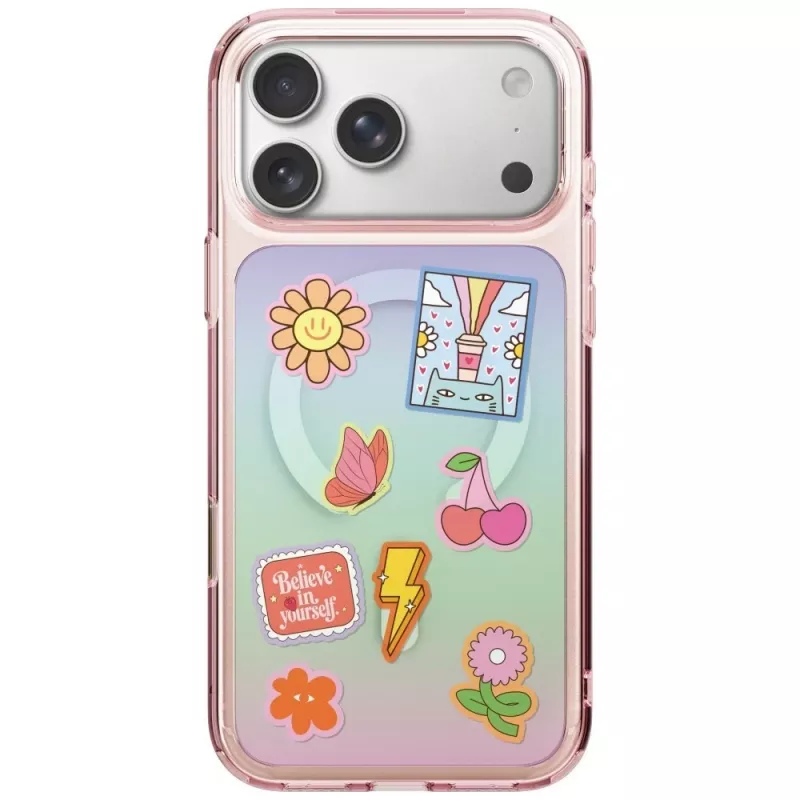 UNIQ Coehl Estelle hoesje voor iPhone 18 Pro / 17 Pro, magnetisch laden, roze