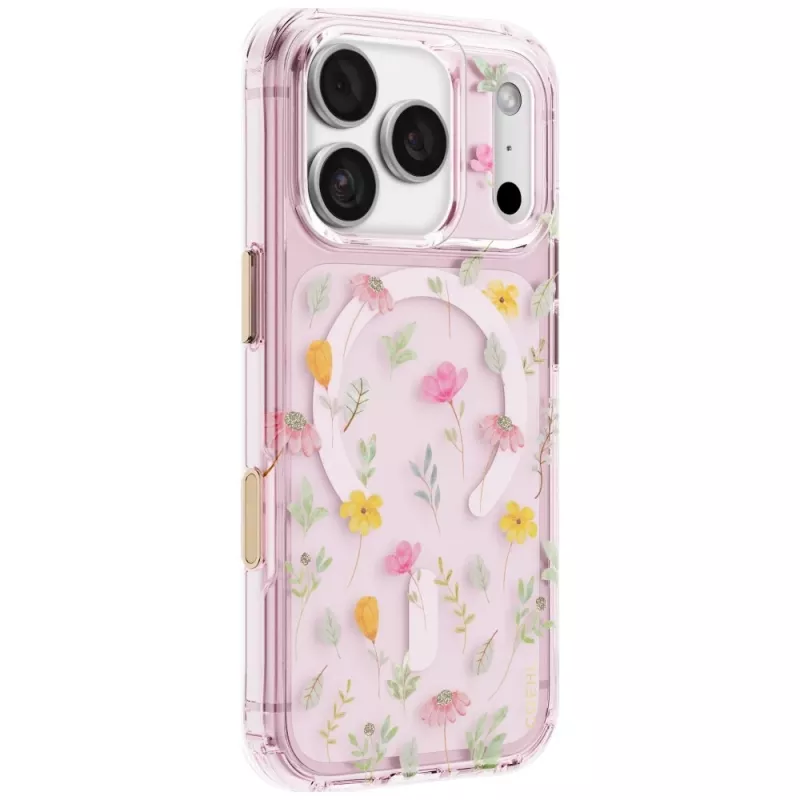 UNIQ Coehl Evie hoesje voor iPhone 18 Pro / 17 Pro, magnetisch laden, roze