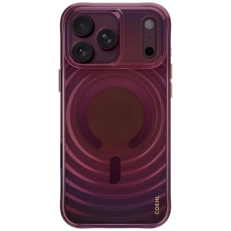 UNIQ Coehl Vela hoesje voor iPhone 18 Pro Max / 17 Pro Max, magnetisch laden, bordeauxrood