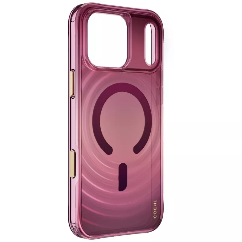 UNIQ Coehl Vela hoesje voor iPhone 18 Pro Max / 17 Pro Max, magnetisch laden, bordeauxrood