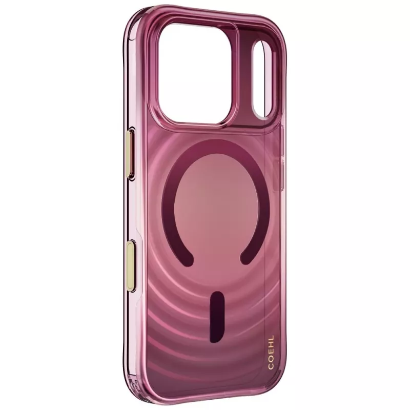 UNIQ Coehl Vela hoesje voor iPhone 18 Pro / 17 Pro, magnetisch laden, bordeauxrood