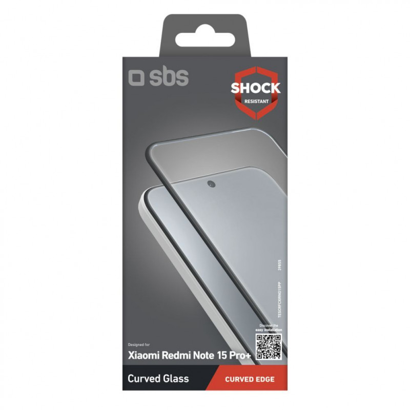 SBS Full Cover gehard glas voor Xiaomi Redmi Note 15 Pro
