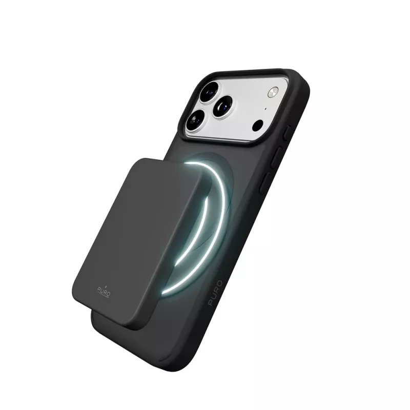 Puro Gradient – hoesje voor iPhone 17 Pro, compatibel met MagSafe (zwart)