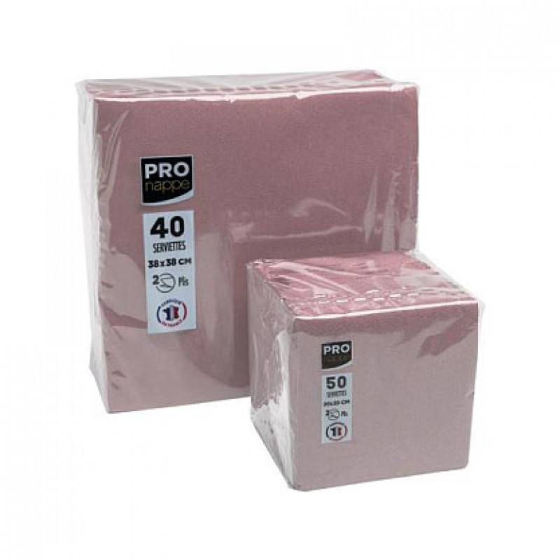 PROnappe servetten 38,0 x 38,0 cm oudroze