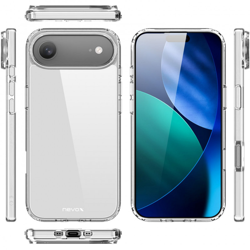 Nevox StyleShell FLEX hoes voor iPhone 17 Air, transparant (2511)