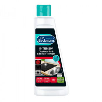 Dr. Beckmann intensieve reinigingscrème voor kookplaten en RVS, 250 ml