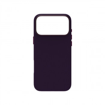Just Must JM lederen hoes met MagSafe voor iPhone 18 Pro, paars