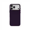 Just Must JM lederen hoes met MagSafe voor iPhone 18 Pro, paars