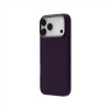 Just Must JM lederen hoes met MagSafe voor iPhone 18 Pro, paars