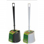 Sauber toiletborstel met houder wit/zwart