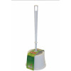 Sauber toiletborstel met houder wit/zwart