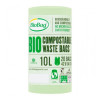BioBag composteerbare vuilniszakken 10 l, 42x54 cm, 15 micron, 20 stuks per rol, groen