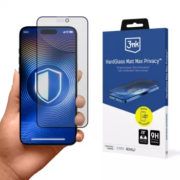 3mk HardGlass Matt Max Privacy glas voor Apple iPhone 17 Pro Max (3M008572)