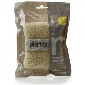 Martini hydrofiele spons met zeepzakje, naturel