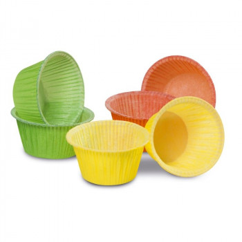 Guardini Easy Bake papieren muffinvormpjes, 6 stuks, bont, Ø 5 x 4 cm