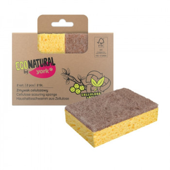 York Eco Natural cellulose-spons voor de afwas ECO 2 stk.