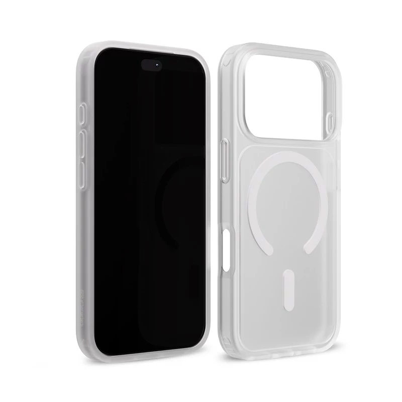 Crong Matte Magnetic MagSafe hoes voor iPhone 18 Pro / 17 Pro, wit