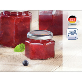 LEIFHEIT hexagonaal glazen potje 106 ml