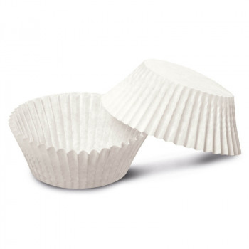 Guardini Easy Bake bio papieren muffinvormpjes, Ø 4,5 x 2,3 cm, wit, 100 stuks