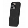 iLike Apple iPhone 16 Pro Max Soft Touch siliconen hoesje met magneet, zwart