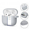 Tech-Protect Crayon Silicone Hook hoesje voor Apple AirPods 4, grijs