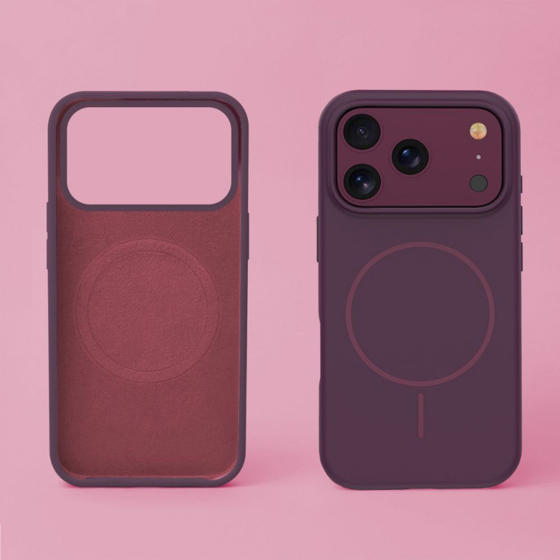 TFO Silicone Thin Mag hoesje voor iPhone 17 Pro / iPhone 18 Pro 6.3 inch, donkerkers
