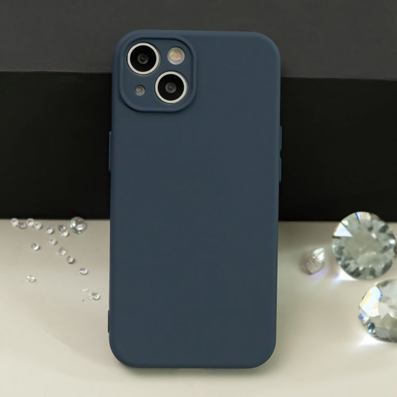 iLike Silicon Box hoesje voor iPhone 17 Pro 6,3 / iPhone 18 Pro 6,3 donkerblauw