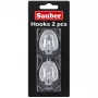 Sauber ovale haken, zilver, 3 x 4,7 cm, 2 stuks