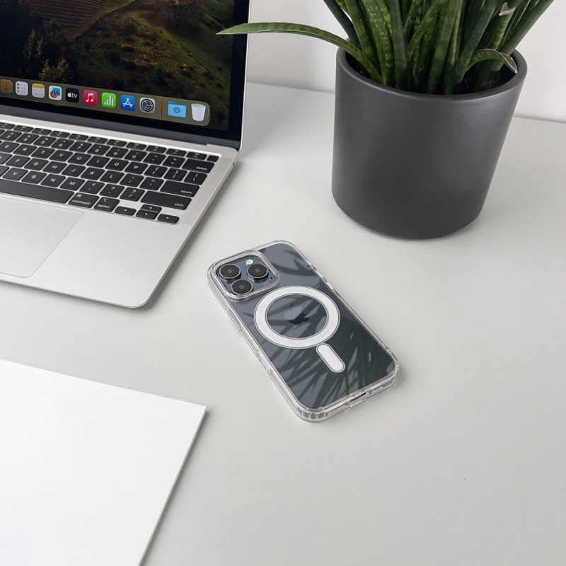 Hurtel Ultra Clear hoesje met MagSafe voor Samsung Galaxy S25 Edge - transparant