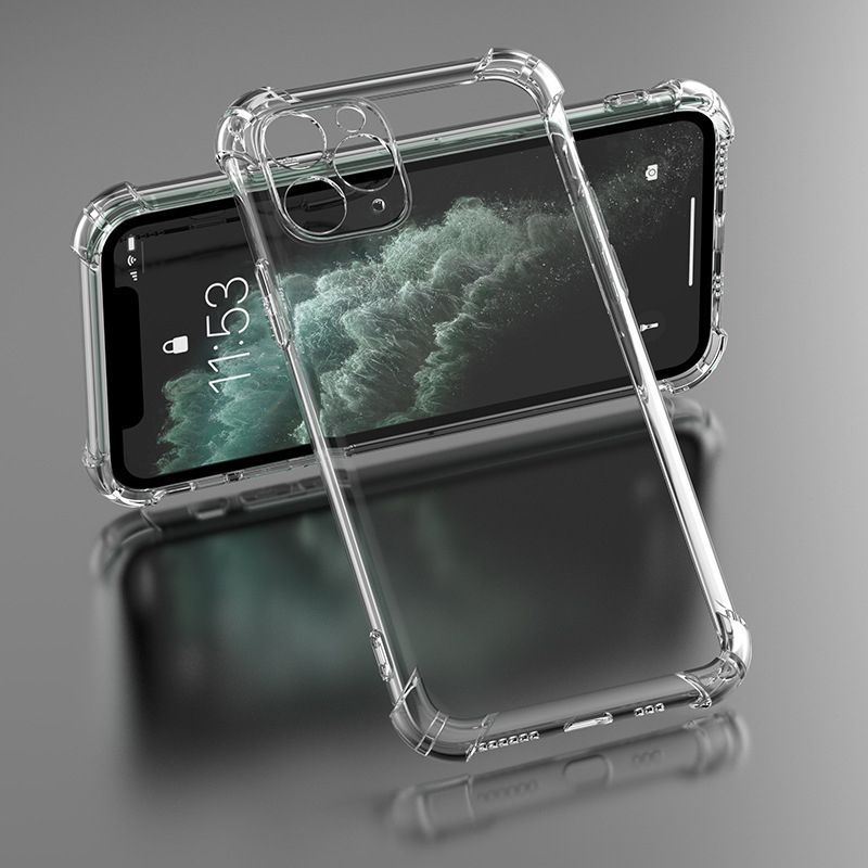 iLike Anti Shock 1,5 mm hoesje voor iPhone 17 Pro Max / iPhone 18 Pro Max 6.9 inch, transparant, grote cameraopening