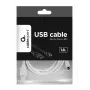 Gembird CCP-mUSB2-AMBM-6-W USB 2.0 A naar Micro-USB B kabel, 1,8 m, wit