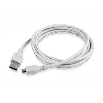 Gembird CCP-mUSB2-AMBM-6-W USB 2.0 A naar Micro-USB B kabel, 1,8 m, wit