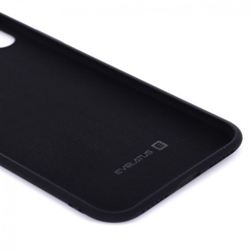 Evelatus Apple iPhone X/Xs nano siliconen hoesje Soft Touch TPU zwart