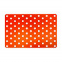 Asi Collection placemat 43,5 x 28 cm rood met witte stippen