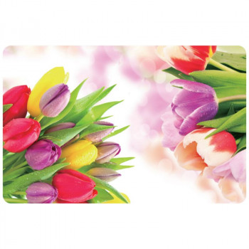 Asi Collection placemat, 43,5 x 28 cm, tulpenpatroon