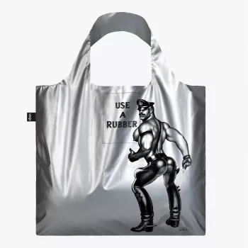 LOQI Tom of Finland – Use a Rubber – zilveren tas