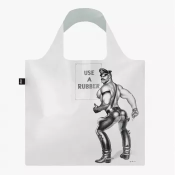 LOQI Tom of Finland – Use a Rubber – transparante tas