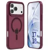 3mk Hardy Hazy MagCase voor Apple iPhone 17 Pro / 18 Pro, bordeauxrood