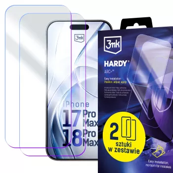 3mk Hardy ARC+ 4-laags displayschermfolie voor Apple iPhone 17 Pro Max / 18 Pro Max