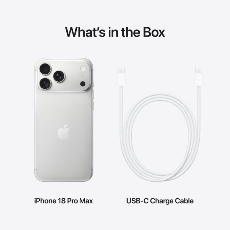 Apple iPhone 18 Pro Max 2TB zilver