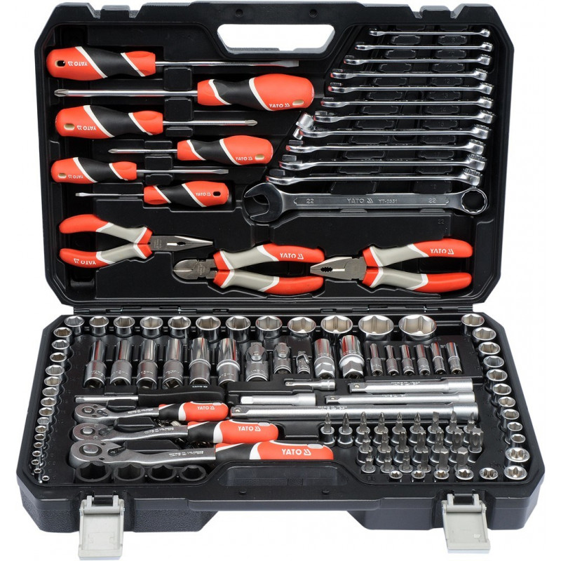 Yato YT-38881 gereedschapsset voor monteurs 129 gereedschappen
