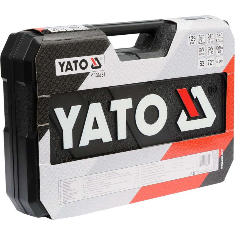 Yato YT-38881 gereedschapsset voor monteurs 129 gereedschappen