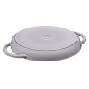 STAUB ronde grillpan van gietijzer met twee handgrepen 40509-522-0 - grafiet 26 cm
