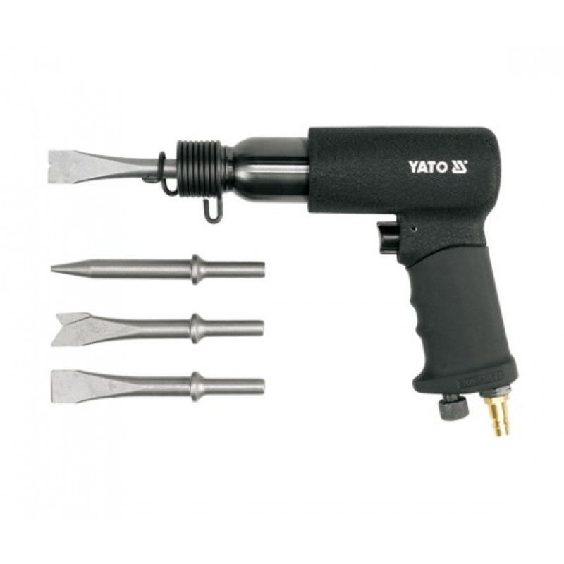 YATO YT-0990 pneumatische beitelhamer met 4 beitels