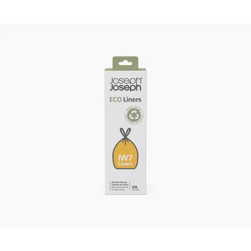 Joseph Joseph IW7 20L grijze vuilniszakken van gerecycled materiaal