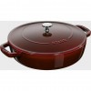 STAUB braadpan van gietijzer met deksel 24 cm, grenadine