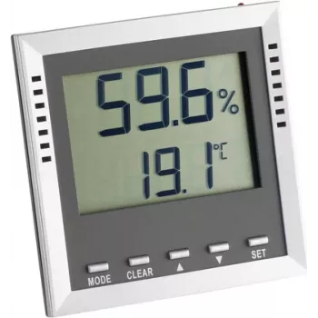 TFA Dostmann KLIMA GUARD thermo-hygrometer, zilver (30.5010.54.K)