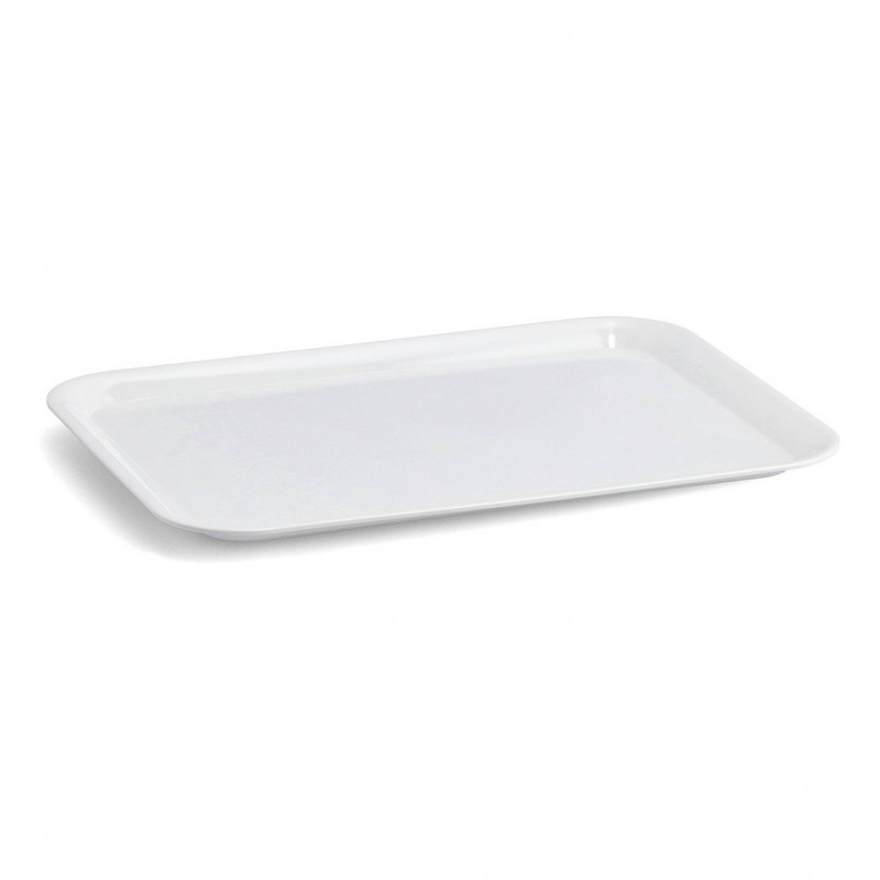 Zeller 26693 melamine dienblad, melamine, wit, 24 x 18 cm