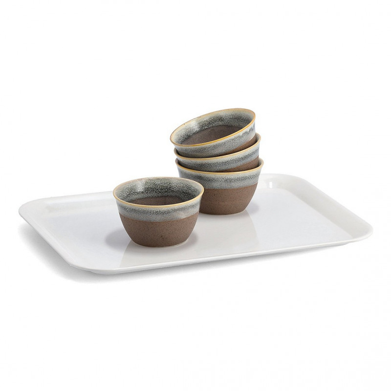 Zeller 26693 melamine dienblad, melamine, wit, 24 x 18 cm
