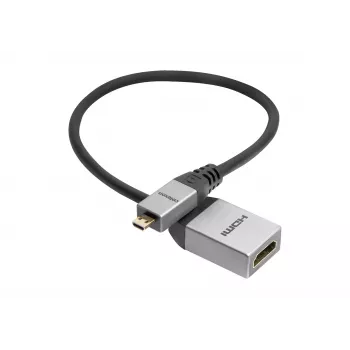 celexon Micro HDMI M/F-adapter met ethernet, 2.0a/b 4K, Professional Line